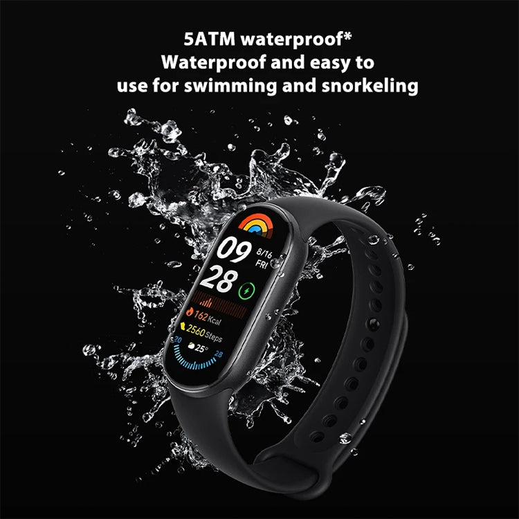 Original Xiaomi Smart Band 9 1.62 inch AMOLED Screen 5ATM Waterproof Smart Watch, Support Blood Oxygen / Heart Rate Monitor (Silver) - Wearable Devices by Xiaomi | Online Shopping UK | buy2fix