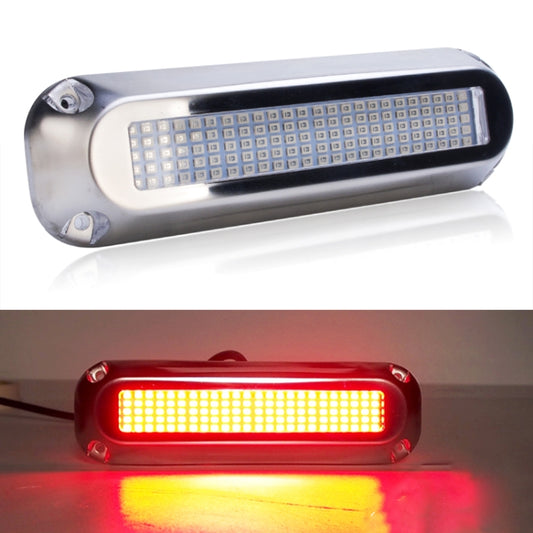 Ship / Yacht 10-30V 120LEDs Waterproof Stainless Steel Underwater Light (Red Light) - Marine Accessories & Parts by buy2fix | Online Shopping UK | buy2fix