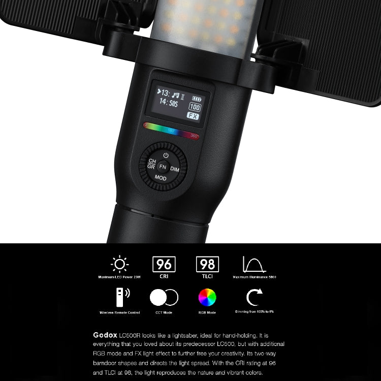 Godox LC500R RGB Full Color LED Light Stick Handheld Fill Light(US Plug) -  by Godox | Online Shopping UK | buy2fix