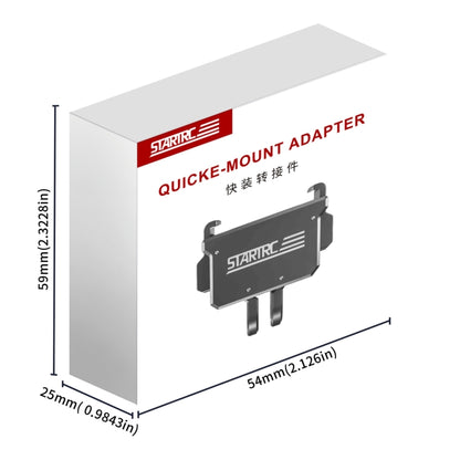 For DJI Pocket 3 STARTRC Quick Mount Adapter Extension Bracket (Black) - Mount & Holder by STARTRC | Online Shopping UK | buy2fix