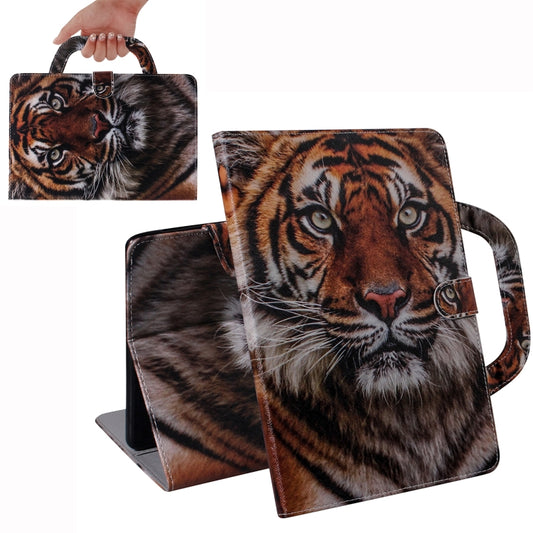 3D Colored Drawing Horizontal Flip Leather Case, with Holder & Card Slot & Wallet & Handle For Galaxy Tab A 8.0 (2019)(Siberian Tiger) - Tab A 8.0 & S Pen (2019) P200/P205 by buy2fix | Online Shopping UK | buy2fix