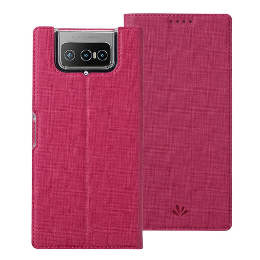 For Asus Zenfone 7 ZS670KS ViLi DMX Series Shockproof TPU + PU Leather Magnetic Attraction Horizontal Flip Case with Card Slot & Holder(Rose Red) - ASUS Cases by ViLi | Online Shopping UK | buy2fix