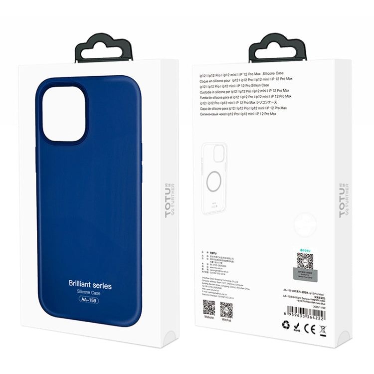 For iPhone 12 Pro Max TOTUDESIGN AA-159 Brilliant Series MagSafe Liquid Silicone Protective Case(Black) - iPhone 12 Pro Max Cases by TOTUDESIGN | Online Shopping UK | buy2fix