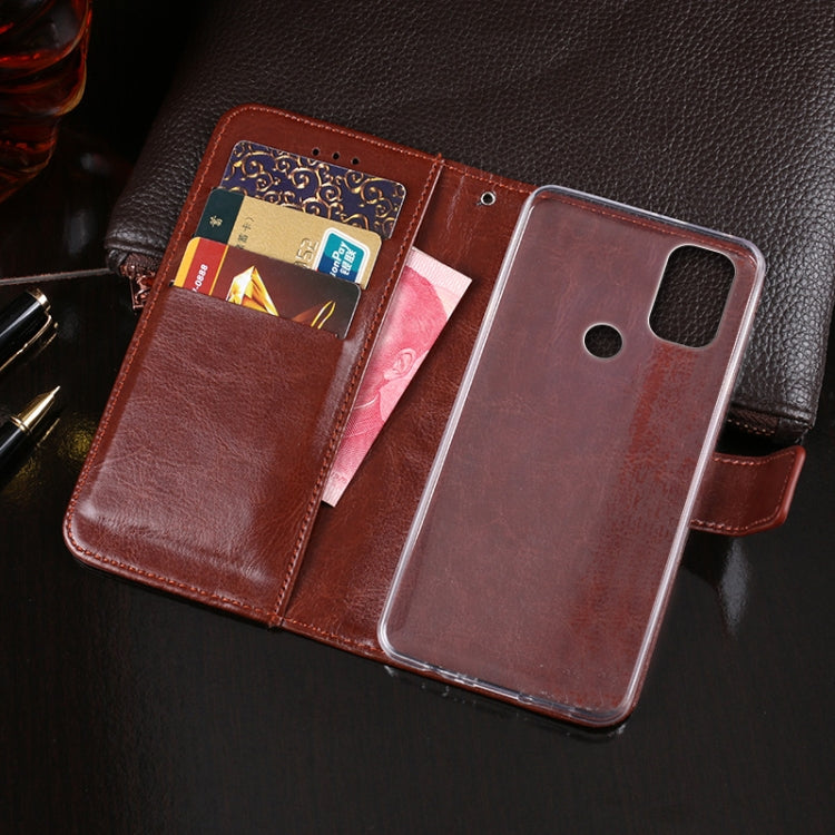 For Blackview A70 idewei Crazy Horse Texture Horizontal Flip Leather Case with Holder & Card Slots & Wallet(Rose Red) - More Brand by idewei | Online Shopping UK | buy2fix