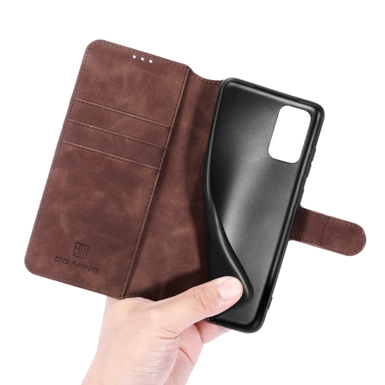 For Xiaomi Poco M3 DG.MING Retro Oil Side Horizontal Flip Leather Case with Holder & Card Slots & Wallet(Coffee) - Xiaomi Cases by DG.MING | Online Shopping UK | buy2fix