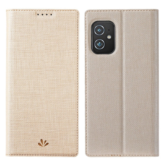 For Asus Zenfone 8 ZS590KS ViLi DMX Series Shockproof TPU + PU Leather Magnetic Attraction Horizontal Flip Case with Card Slot & Holder(Gold) - ASUS Cases by ViLi | Online Shopping UK | buy2fix