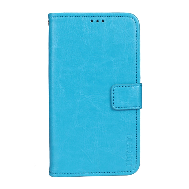 For Doogee X95 / X95 Pro idewei Crazy Horse Texture Horizontal Flip Leather Case with Holder & Card Slots & Wallet(Sky Blue) - More Brand by idewei | Online Shopping UK | buy2fix