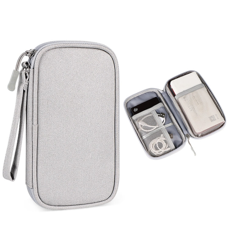 SM03 Multifunctional Digital Accessories Storage Bag with Lanyard(Gray) - Digital Storage Bag by buy2fix | Online Shopping UK | buy2fix