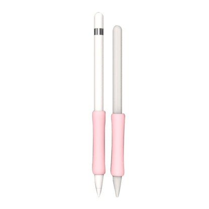 Stylus Touch Pen Silicone Protective Cover For Apple Pencil 1 / 2(Pink) - Pencil Accessories by buy2fix | Online Shopping UK | buy2fix