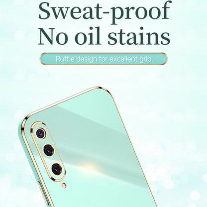 For Xiaomi Mi 9 XINLI Straight Edge 6D Electroplate TPU Phone Case(Mint Green) - Xiaomi Cases by XINLI | Online Shopping UK | buy2fix