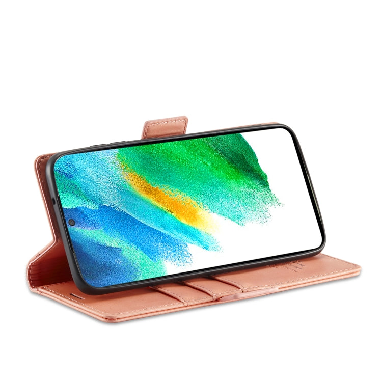 For Samsung Galaxy S21 5G LC.IMEEKE Magnetic Buckle PU + TPU Horizontal Flip Leather Case with Holder & Card Slots & Wallet(Rose Gold) - Galaxy S21 5G Cases by LC.IMEEKE | Online Shopping UK | buy2fix