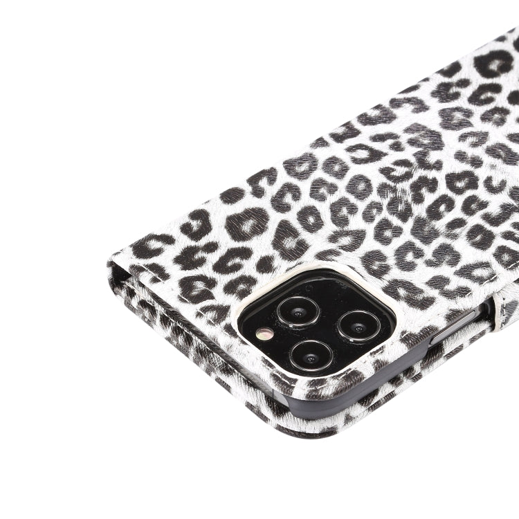 For iPhone 13 Pro Max Leopard Pattern Horizontal Flip PC + PU Leather Case with Holder & Card Slots & Wallet (White) - iPhone 13 Pro Max Cases by buy2fix | Online Shopping UK | buy2fix