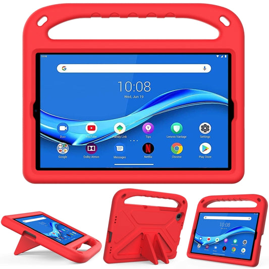 For Lenovo Tab M10 FHD Plus TB-X606F / TB-X606M Handle Portable EVA Shockproof Protective Case with Triangle Holder(Red) - Lenovo by buy2fix | Online Shopping UK | buy2fix