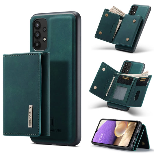 For Samsung Galaxy A32 5G DG.MING M1 Series 3-Fold Multi Card Wallet  Back Cover Shockproof Case with Holder Function(Green) - Galaxy Phone Cases by DG.MING | Online Shopping UK | buy2fix