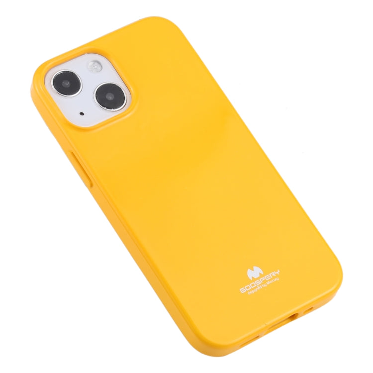 For iPhone 13 mini GOOSPERY JELLY Full Coverage Soft Case (Yellow) - iPhone 13 mini Cases by GOOSPERY | Online Shopping UK | buy2fix