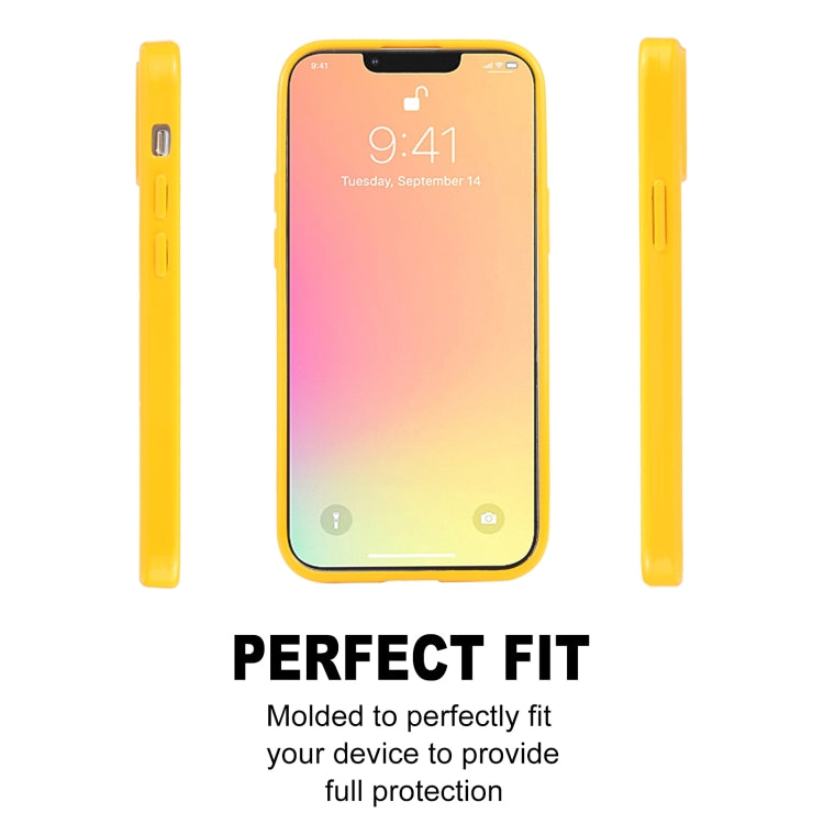 For iPhone 13 mini GOOSPERY JELLY Full Coverage Soft Case (Yellow) - iPhone 13 mini Cases by GOOSPERY | Online Shopping UK | buy2fix