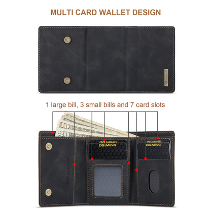 For Samsung Galaxy S20+ DG.MING M1 Series 3-Fold Multi Card Wallet  Back Cover Shockproof Case with Holder Function(Black) - Galaxy Phone Cases by DG.MING | Online Shopping UK | buy2fix