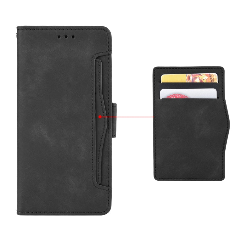 For Motorola Moto Edge 20 Lite Skin Feel Calf Pattern Horizontal Flip Leather Case with Holder & Card Slots & Photo Frame(Black) - Motorola Cases by buy2fix | Online Shopping UK | buy2fix