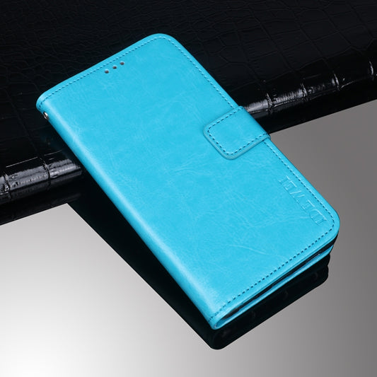 idewei Crazy Horse Texture Horizontal Flip Leather Case with Holder & Card Slots & Wallet For Huawei P50 Pro(Sky Blue) - Huawei Cases by idewei | Online Shopping UK | buy2fix