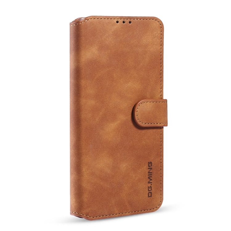 For iPhone 13 Pro DG.MING Retro Oil Side Horizontal Flip Leather Case with Holder & Card Slots & Wallet (Brown) - iPhone 13 Pro Cases by DG.MING | Online Shopping UK | buy2fix