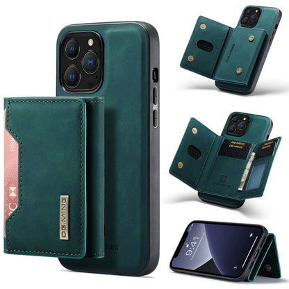 For iPhone 13 Pro Max DG.MING M2 Series 3-Fold Card Bag Shockproof Case with Wallet & Holder Function (Green) - iPhone 13 Pro Max Cases by DG.MING | Online Shopping UK | buy2fix