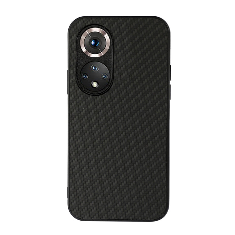 For Honor 50 Accurate Hole Carbon Fiber Texture Shockproof Case(Black) - Honor Cases by buy2fix | Online Shopping UK | buy2fix