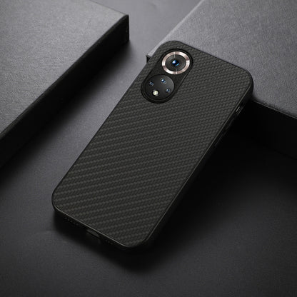 For Honor 50 Accurate Hole Carbon Fiber Texture Shockproof Case(Black) - Honor Cases by buy2fix | Online Shopping UK | buy2fix