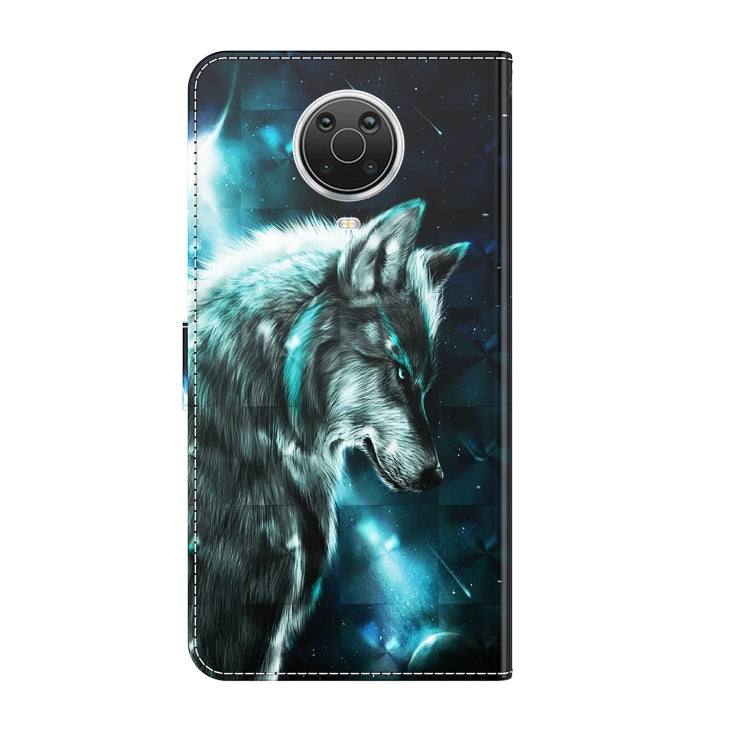 For Nokia G20 / G10 / 6.3 3D Painting Pattern Horizontal Flip TPU + PU Leather Case with Holder & Card Slots & Wallet(Wolf) - Nokia Cases by buy2fix | Online Shopping UK | buy2fix