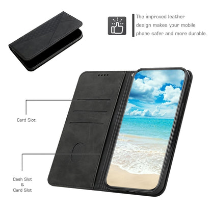 For Xiaomi Redmi Note 10 Pro Diamond Pattern Splicing Skin Feel Magnetic Horizontal Flip Leather Case with Card Slots & Holder & Wallet(Black) - Xiaomi Cases by buy2fix | Online Shopping UK | buy2fix