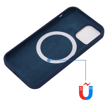 For iPhone 13 Shockproof Silicone Magnetic Magsafe Case(Navy Blue) - iPhone 13 Cases by buy2fix | Online Shopping UK | buy2fix