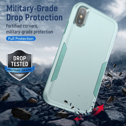 For iPhone X / XS Pioneer Armor Heavy Duty Shockproof Phone Case(Green) - More iPhone Cases by buy2fix | Online Shopping UK | buy2fix