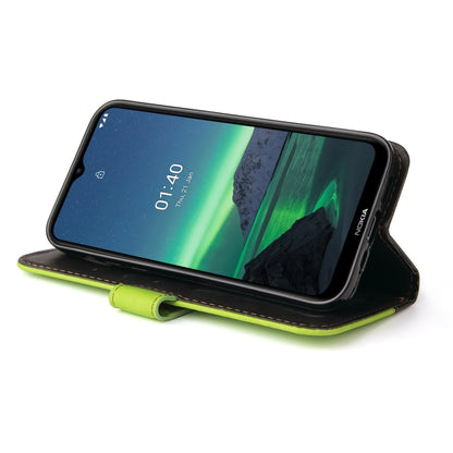For Nokia 1.4 Business Stitching-Color Horizontal Flip PU Leather Case with Holder & Card Slots & Photo Frame(Green) - Nokia Cases by buy2fix | Online Shopping UK | buy2fix