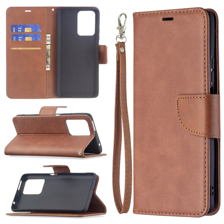 For Xiaomi Mi 11T Retro Lambskin Texture Pure Color Horizontal Flip PU Leather Case with Holder & Card Slots & Wallet & Lanyard(Brown) - Xiaomi Cases by buy2fix | Online Shopping UK | buy2fix