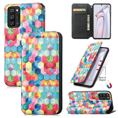 For Blackview A100 Colorful Magnetic Horizontal Flip PU Leather Case with Holder & Card Slot & Wallet(Magic Space) - More Brand by buy2fix | Online Shopping UK | buy2fix