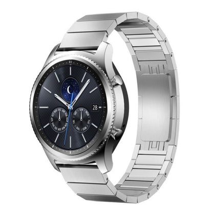 For Huawei GT3 46mm Watch One-bead Steel Original Buckle Watch Band,Width 22mm (Silver) - Watch Bands by buy2fix | Online Shopping UK | buy2fix
