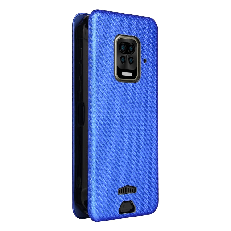 For Doogee S59 / S59 Pro Carbon Fiber Texture Horizontal Flip TPU + PC + PU Leather Case with Card Slot(Blue) - More Brand by buy2fix | Online Shopping UK | buy2fix