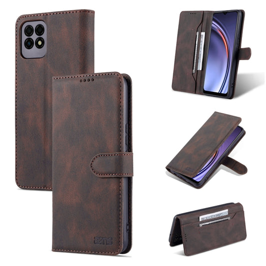 For Huawei Maimang 10 SE AZNS Dream II Skin Feel PU+TPU Horizontal Flip Leather Case with Holder & Card Slots & Wallet(Coffee) - Huawei Cases by AZNS | Online Shopping UK | buy2fix