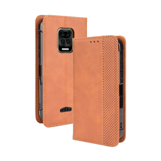 For Doogee S59 / S59 Pro Magnetic Buckle Retro Crazy Horse Texture Horizontal Flip Leather Case with Holder & Card Slots & Photo Frame(Brown) - More Brand by buy2fix | Online Shopping UK | buy2fix
