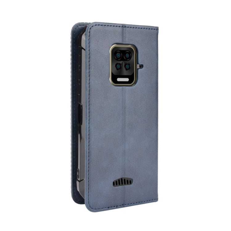 For Doogee S59 / S59 Pro Magnetic Buckle Retro Crazy Horse Texture Horizontal Flip Leather Case with Holder & Card Slots & Photo Frame(Blue) - More Brand by buy2fix | Online Shopping UK | buy2fix