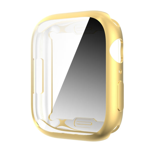 Shockproof TPU All-inclusive Electroplate Protective Case For Apple Watch Series 8 / 7 41mm(Gold) - Watch Cases by buy2fix | Online Shopping UK | buy2fix