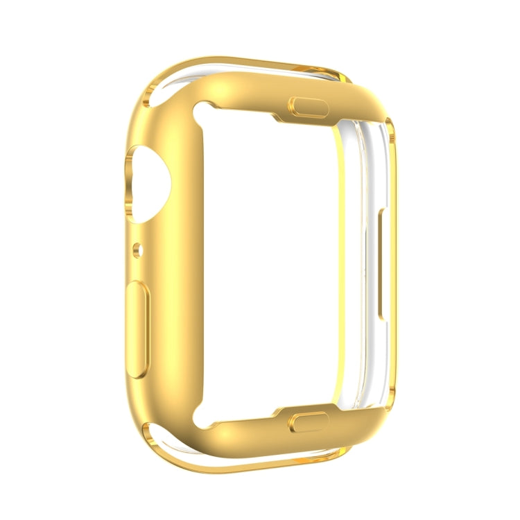 Shockproof TPU All-inclusive Electroplate Protective Case For Apple Watch Series 8 / 7 41mm(Gold) - Watch Cases by buy2fix | Online Shopping UK | buy2fix