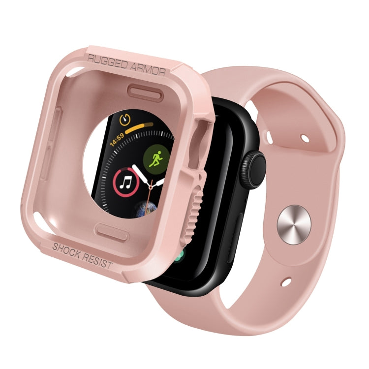 Silicone Shockproof Watch Protective Case For Apple Watch Series 9 / 8 / 7 45mm(Pink) - Watch Cases by buy2fix | Online Shopping UK | buy2fix