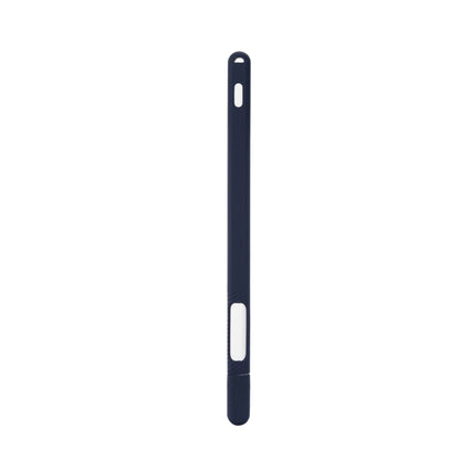 Two-hole Solid Color Silicone Stylus Protective Case For Apple Pencil 2(Royal Blue) - Pencil Accessories by buy2fix | Online Shopping UK | buy2fix