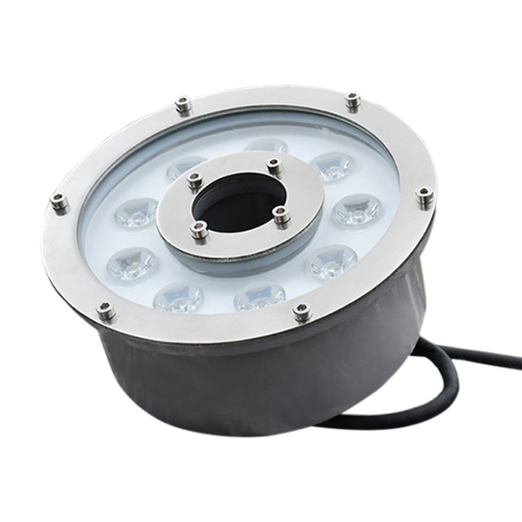 9W Landscape Ring LED Aluminum Alloy Underwater Fountain Light(White Light) - Underwater Lights by buy2fix | Online Shopping UK | buy2fix