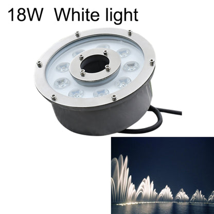 18W Landscape Ring LED Aluminum Alloy Underwater Fountain Light(White Light) - Underwater Lights by buy2fix | Online Shopping UK | buy2fix