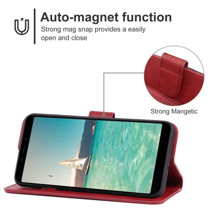 Leather Phone Case For Ulefone Armor X9 Pro(Red) - Ulefone Cases by buy2fix | Online Shopping UK | buy2fix