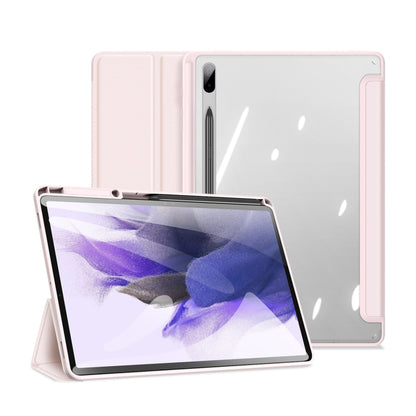 For Samsung Galaxy Tab S8 Plus/S7 Plus/S7 FE DUX DUCIS TOBY Series Horizontal Flip Tablet Case(Pink) - Galaxy Tab S8+ Cases by DUX DUCIS | Online Shopping UK | buy2fix