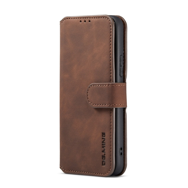 For Samsung Galaxy S22 DG.MING Retro Oil Side Horizontal Flip Leather Case with Holder & Card Slots & Wallet(Coffee) - Galaxy S22 5G Cases by DG.MING | Online Shopping UK | buy2fix