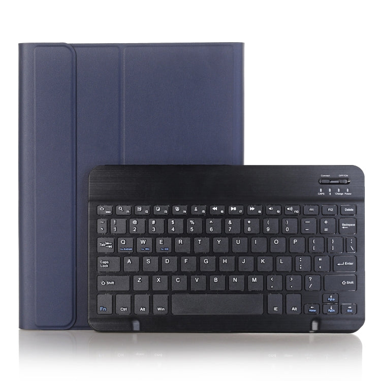 A870B Bluetooth Keyboard Leather Case with Holder & TPU Pen Slot For Samsung Galaxy Tab S8 11 inch SM-X700 / SM-X706(Blue) - Samsung Keyboard by buy2fix | Online Shopping UK | buy2fix