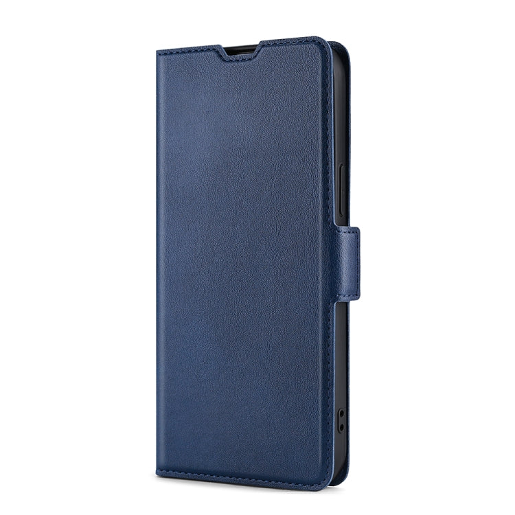 For Blackview A80 / A80S Ultra-thin Voltage Side Buckle PU + TPU Leather Phone Case(Blue) - More Brand by buy2fix | Online Shopping UK | buy2fix